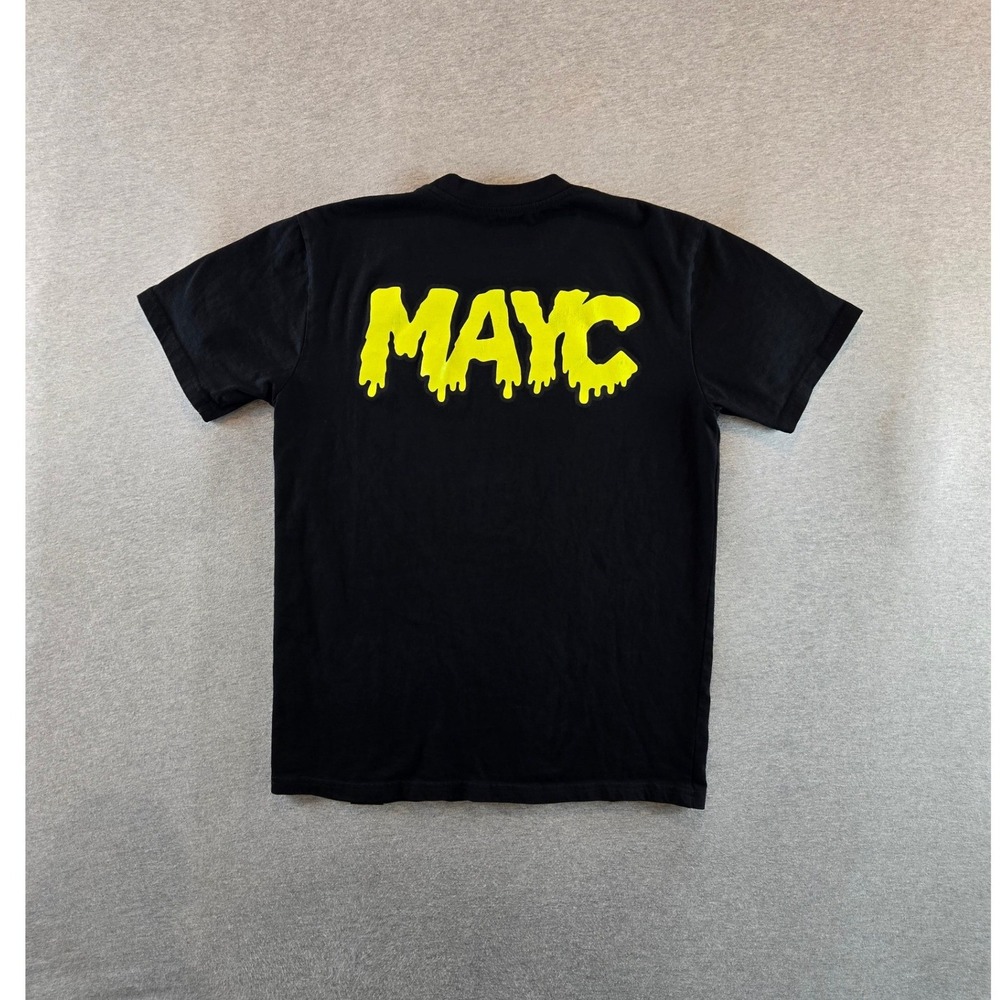 Mutant Ape Yacht Club T Shirt Mens Medium Black MAYC Neon Yellow Graphic Tee